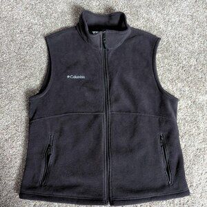 Columbia Outdoors Size Womens XL Black Full Zip Fleece Embroidered with Pockets